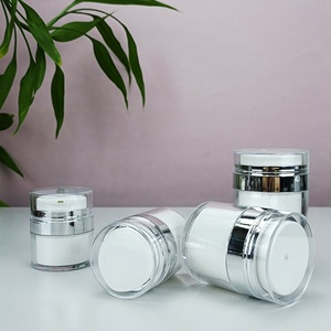 Envase de Lujo para Crema de Cuidado Personal de 15g 30g 50g 100gml, Frasco de Plástico sin Aire, Recargable, con Bomba Dosificadora - Product Image 1