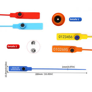 WEICHI WCP007 Sello de Seguridad Desechable de Plástico para Equipaje, Tira de Sellado de 200/280 mm de Longitud, Certificado ISO, Fabricante Personalizado - Product Image 2