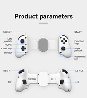 Juegos móviles D11 Stretch Game Controller Gamepad Hall Trigger para Switch Macro Programación PC Android IOS para XBOX