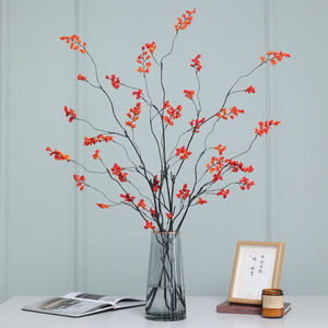 Ramilletes de frutas rojas artificiales Ruilisi, estilo chino, decoración de plástico para el hogar, bodas, accesorios para exteriores, 80 cm - Product Image 2