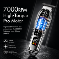 Tondeuse à cheveux PRITECH Zero Gapped, tondeuse de précision à lame en T pour hommes, coupe de cheveux nette et précise, toilettage de précision, USB