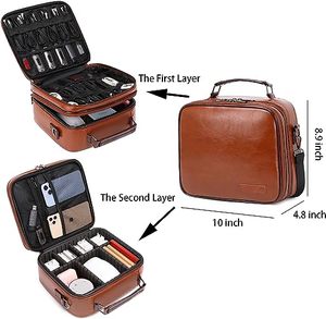 Free sample Equipment Gig <b>Bag</b> Cable File Organizer <b>Bag</b> with Detachable <b>Dividers</b> and Padded Bottom - Product Image 3