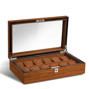 Benutzer definierte Großhandel Luxus Holzuhr Aufbewahrung sbox Display Luxus Holzuhr Box