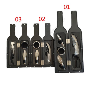 Set de Sacacorchos para Camareros con Cortador de Papel de Aluminio y Tapón, en Caja con Forma de Botella FF112, Regalo para Amantes del Vino, Abridor de Acero Inoxidable para Navidad, Venta al por Mayor - Product Image 3