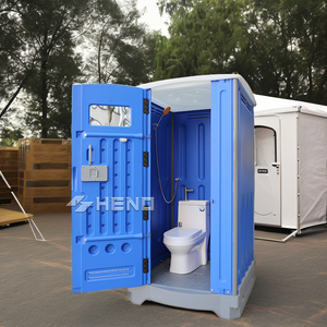 Toilettes chimiques portables modernes et économiques pour l'extérieur, avec panneaux sandwich en plastique, toilettes d'occasion - Product Image 1