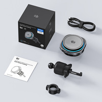 Cargador Inalámbrico para Auto de 25W, Personalizado de Fábrica, con Base Magnética de ABS+Silicona y Enfriamiento, Tipo-C, para Teléfono Móvil