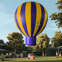 Ballon publicitaire gonflable de haute qualité en PVC pour décoration extérieure, panneau publicitaire gonflable