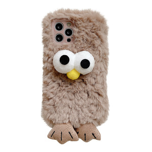 Funda de teléfono suave a prueba de golpes para mujer joven, carcasa de piel peluda para Iphone 11 12, nueva de invierno, 2022 - Product Image 1