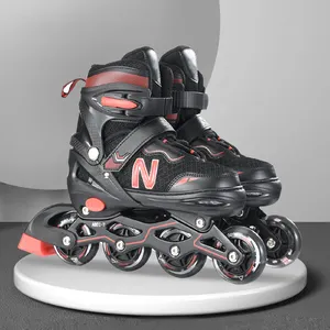 Atacado Profissional Deslizante Freestyle Patinação Patines Rockered Rodas Inline Roller Skate Piscando Roller inline patins