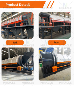 Crible vibrant rotatif en acier inoxydable durable, crible à tambour, crible à rouleaux pour le traitement des déchets dans les usines de bouchons de bouteilles - Product Image 2