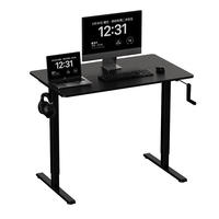 Table de bureau commerciale extensible et réglable en hauteur, en verre contemporain de haute qualité, 720mm-1180mm, modèle 2026