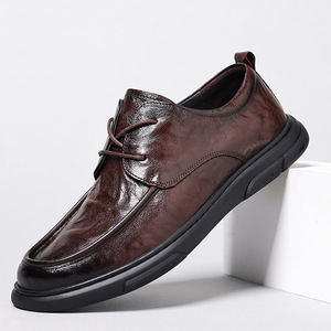 Zapatos de boda de cuero genuino suave de calidad, transpirables, impermeables, sin cordones, duraderos, resistentes al desgaste, clásicos, informales, para caminar a diario - Product Image 6