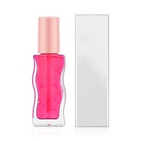 Tube de brillant à lèvres à motif ondulé, hydratant, parfumé aux fruits, maquillage brillant pour les lèvres, marque privée, logo personnalisé, faible MOQ, vente en gros