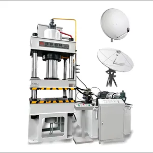 ماكينة الضغط الهيدروليكي للصفائح المعدنية ، ماكينة تصنيع هوائي أطباق الأقمار الصناعية ، 200 طن ، 4 أعمدة