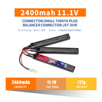 Vente en gros Batterie Airsoft Lipo 11.1v 3S 16s 2400mah 1200mah Batteries rechargeables Ni-Mh Accessoires pour M6 4s2p Hpa Airsoft Ak