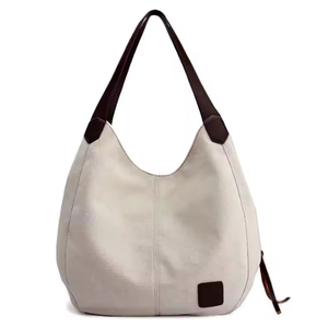 Nouveau sac en toile, sac à main décontracté, sac à bandoulière, sac de shopping multi-usages pour femmes avec logo personnalisé - Product Image 3