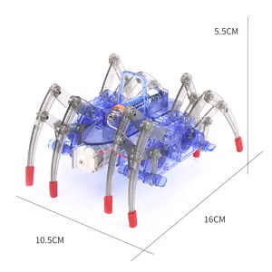Детский Электрический робот-паук «сделай сам», Обучающие игрушки, модель животного ручной работы