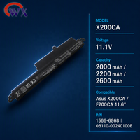 Batterie d'ordinateur portable en gros A31N1302 A31LM9H A31LMH2 pour les séries AS US X200 X200C X200CA X200LA X200M X200MA K200MA