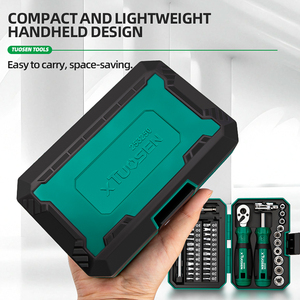 Xiaofei 40-Piece High Torque Ratchet Wrench <b>Socket</b> Screwdriver Multi-Function DIY Stainless Steel Tool Set Rechargeable Lithium - Product Image 3