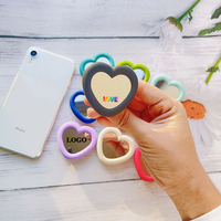 Supports Téléphone Mobile "Lovely" les Plus Vendus, Prises Personnalisées d'Usine, Poignée Grip de Support avec Miroir, Socles de Maquillage, Support Téléphone