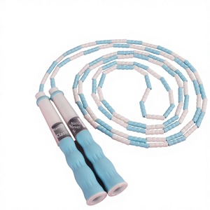 เชือกกระโดดเด็กแบบลูกปัดนุ่ม ทำจากไม้ไผ่ สำหรับการสอบเข้าโรงเรียนมัธยมต้น อุปกรณ์กีฬาโรงเรียนประถม/อนุบาล - Product Image 1