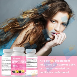 Capsules de glutathion liposomal 1500 mg à formule personnalisée, marque privée OEM, avec collagène et vitamine C pour hommes et femmes, pour éclaircir la peau - Product Image 5