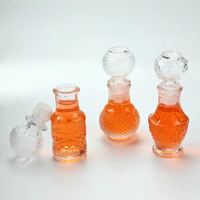 Petite taille 50ml 100ml alcools en verre sans plomb whisky fête Barware extérieur Mini bouteille en verre de vin pour alcool
