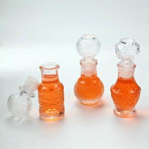 <strong>Small</strong> Size 50ml 100ml Lead-free Glass Alcohols Whiskey Party Barware Outdoor Mini Wine Glass <strong>Bottle</strong> for Liquor - Product Image 2