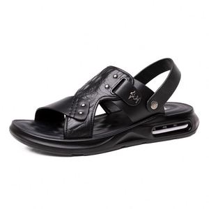 Sandales pour hommes, nouveau style d'été, chaussures de plage, sandales en cuir, chaussures tendance pour hommes à semelle souple, une paire de chaussures pour deux occasions, confortables pour hommes - Product Image 6