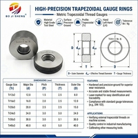 Jauge de calibre fileté BOJISHENG en acier au tungstène sélectionné, résistante à la corrosion, de précision, pour outils de test mécaniques spéciaux
