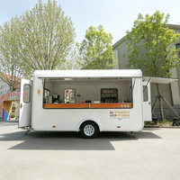 Petite remorque alimentaire vintage pour petites entreprises - Cuisine mobile compacte pour entrepreneurs