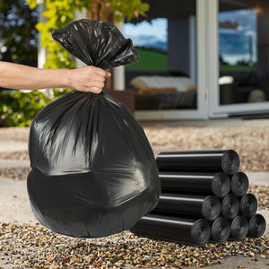 Bolsas de basura negras perfumadas de plástico HDPE de alta resistencia para contratistas de construcción, recicladas, al por mayor, personalizadas - Product Image 3