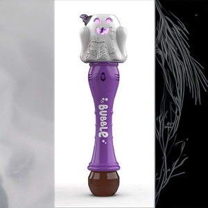 Juguetes de Burbujas de Halloween, Varita de Burbujas con Forma de Calabaza Luminosa con Efectos LED y Sonoros Emocionantes, Juguetes de Halloween para Niños - Product Image 4