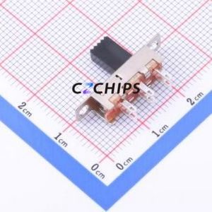 SS-22J08-G080 Slide Switch Through hole Component (THT) Switch Double Pole Double Throw Rectangle Pin Header Solder Tab 24mm - Product Image 2