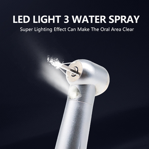 Pieza de mano <span class=keywords><strong>Dental</strong></span> óptica LED de alta calidad Turbocharged Dual Drive 2/4-Hole Air Turbine Smooth Grip Push Button <span class=keywords><strong>Dental</strong></span> <span class=keywords><strong>Handpiece</strong></span> - Product Image 4