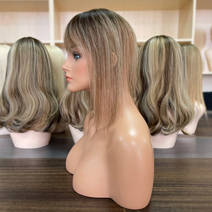 Extensiones de cabello humano europeo al por mayor para mujeres con flequillo, cabello humano virgen Remy con cutícula completa, extensiones con flequillo. - Product Image 2