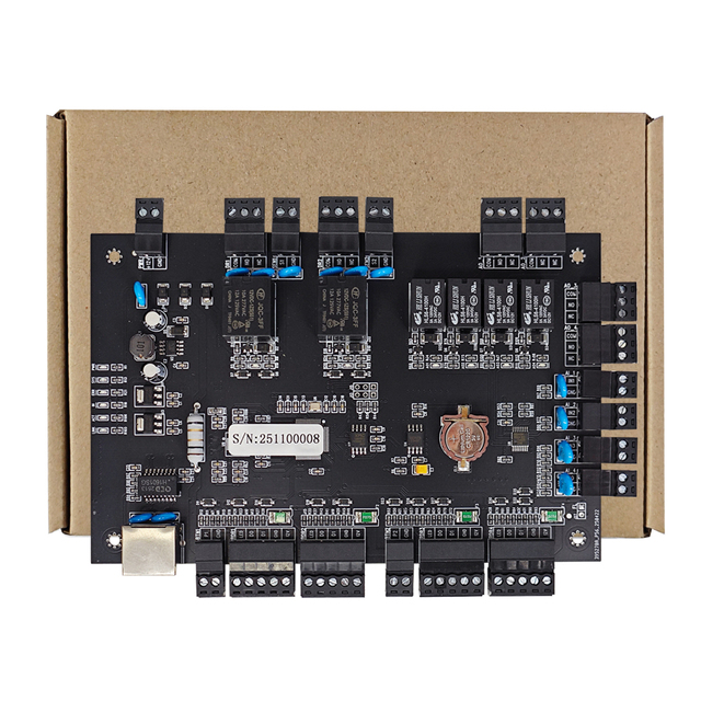 Dual Door Tcp/ip Network Access Control Panel With Wiegand 26~40 Protocol Free Sdk for Access Control System