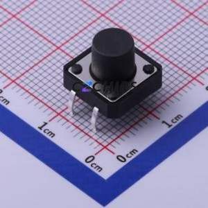TS-1094-A11B3-D1 Tactile Switch Through hole Component (THT)-4P,12x12mm Switch Single Pole Single Throw Round Button 2.5N 12mm - Product Image 1