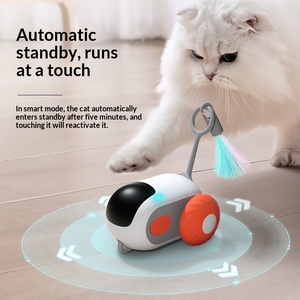 Mainan Kucing Interaktif Remote Control - Robot Pintar Penggoda Bulu dengan Rotasi 360 Derajat dan Mode Mengemudi Otomatis untuk Anak Kucing di Dalam Ruangan - Product Image 4