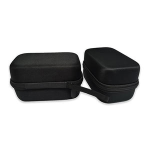 खाली स्टोरेज ब्लैक हार्ड ब्लैक हार्ड जिपर क्लोजर बुना हुआ कपड़ा फैशन पोर्टेबल ईवा कैरी केस - Product Image 4