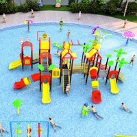 Toboggan aquatique et parc aquatique extérieur pour enfants