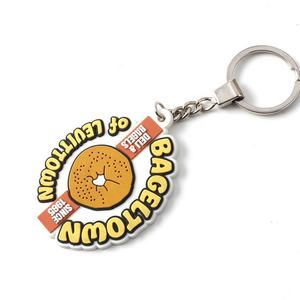 Lettres 2D/3D personnalisées Porte-clés en caoutchouc PVC en forme de logo Porte-clés en silicone souple personnalisés - Product Image 6