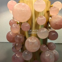 Lámparas de Mesa de Cristal de Cuarzo, Luces de Mesa de Lujo para el Hogar, Cristal de Roca