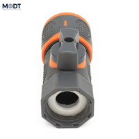 Accessoires d'irrigation pour serres : Robinet de tuyau d'arrosage de jardin 1/2 pouce, connecteur ABS 16 mm, raccord rapide pour système d'irrigation goutte à goutte haute pression