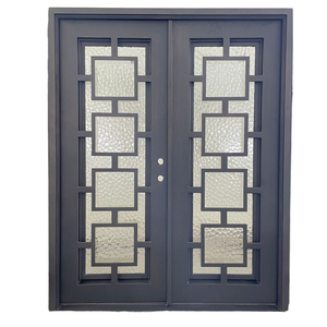 Porte en acier personnalisée <span class=keywords><strong>Suncity</strong></span> à isolation thermique antivol en verre WCG - Product Image 1
