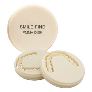 Disco in Resina <span class=keywords><strong>PMMA</strong></span> Trasparente 98mm per Fresatura CAD/CAM, per Corone Temporanee e Ponti Dentali, Restauri Smile Find Oral Therapy Lab - Product Image 1