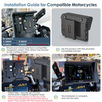 Carpuride W502BS BMW Motorrad GPS-Navigationssystem CarPlay Android Auto 5-Zoll-IPS-Display IP67 Wasserdicht Lenkerhalterung 2 Jahre Garantie