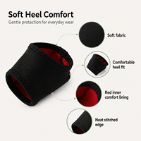 Échantillon Gratuit : Coussinets de Talon en Gel de Silicone pour Tissus, Manchons de Soutien, Chaussettes Amortissantes, Protège-Talons pour Talons Secs, Craquelés et Douloureux