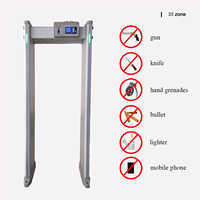 Detector de Metales Inteligente Hawkeyes Blanco de 33 Zonas, Pantalla de 7 Pulgadas, Resistente al Agua, Diseño Duradero, Alarma de Luz y Sonido Dual