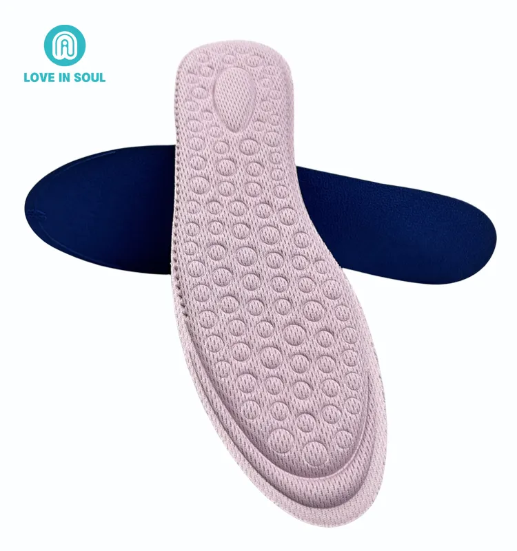 Zachte 4d Massage Binnenzool Zweet-Absorberend Ademend Schoen Binnenzool Comfort Traagschuim Binnenzool Voor Hoge Hak Schoen